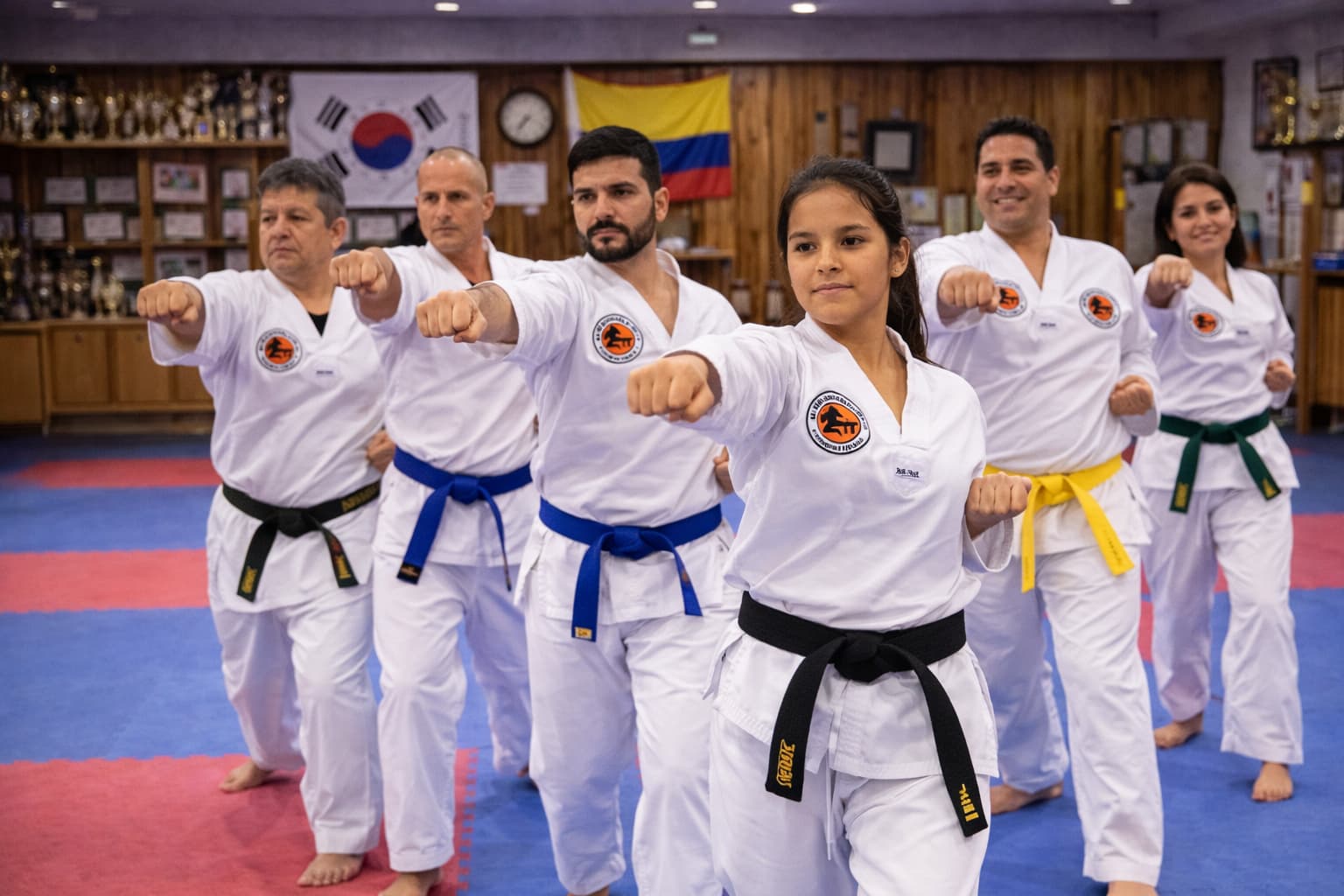 Clase de Taekwondo adultos